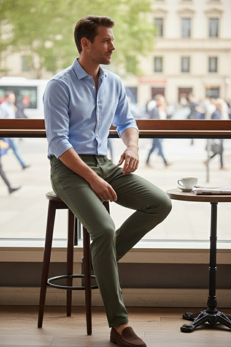 Olive Chino Pants