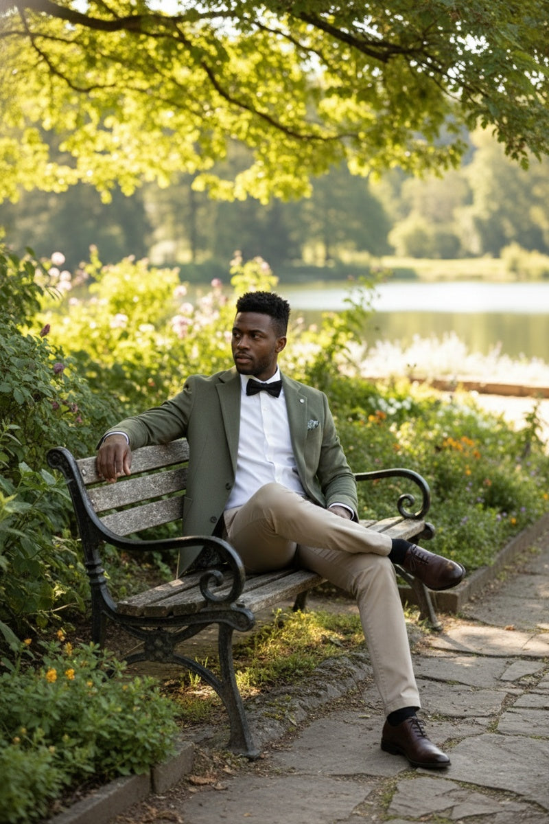 Olive Solid Sports Jacket