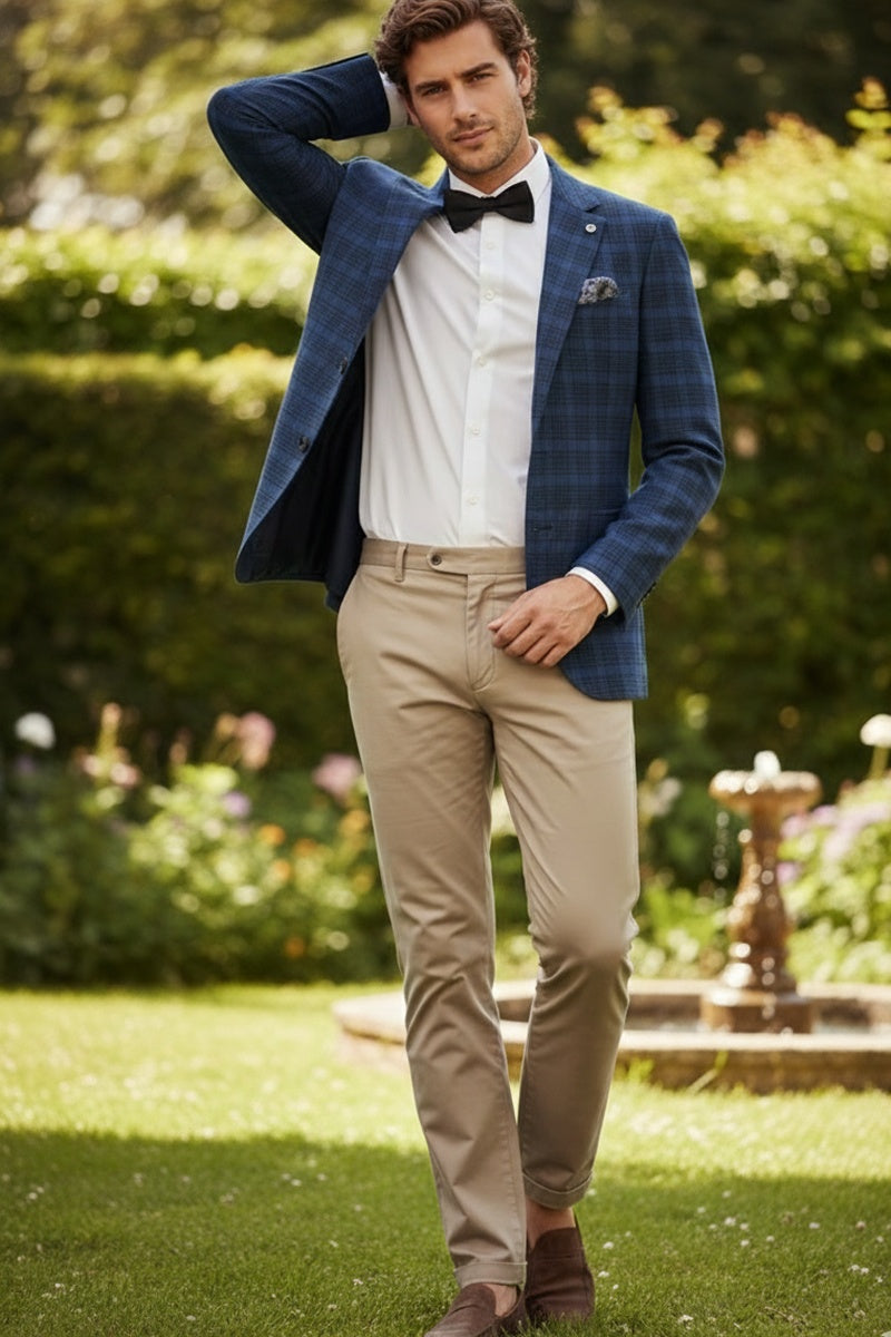 Royal Blue Windowpane Sports Jacket