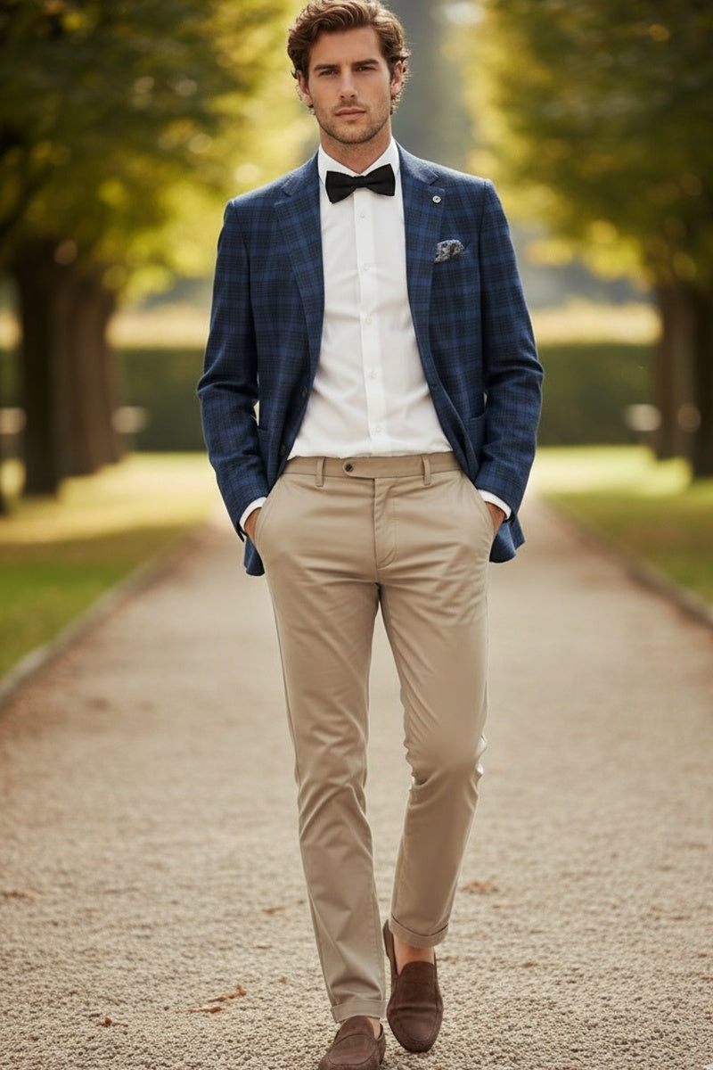 Royal Blue Windowpane Sports Jacket
