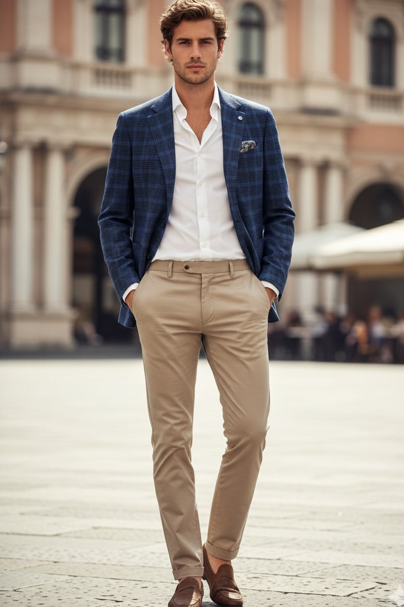 Royal Blue Windowpane Sports Jacket