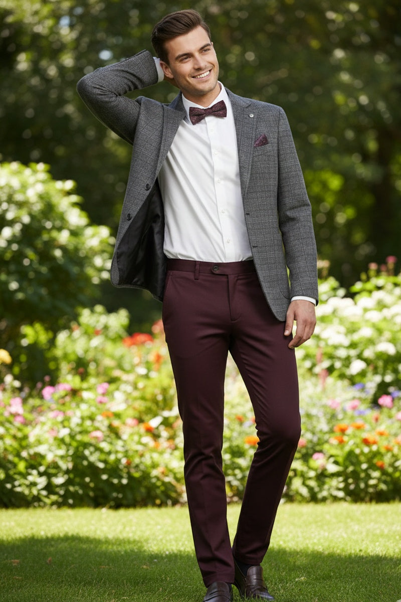 Grey Windowpane Sports Jacket