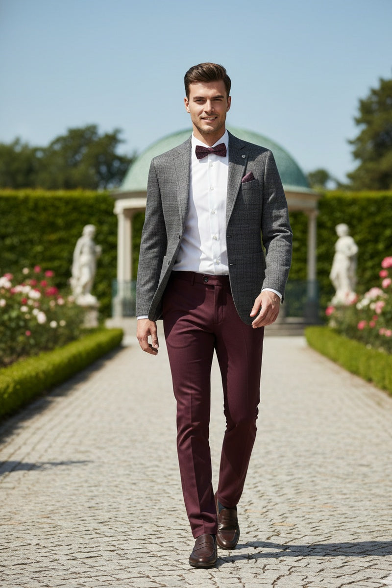 Grey Windowpane Sports Jacket