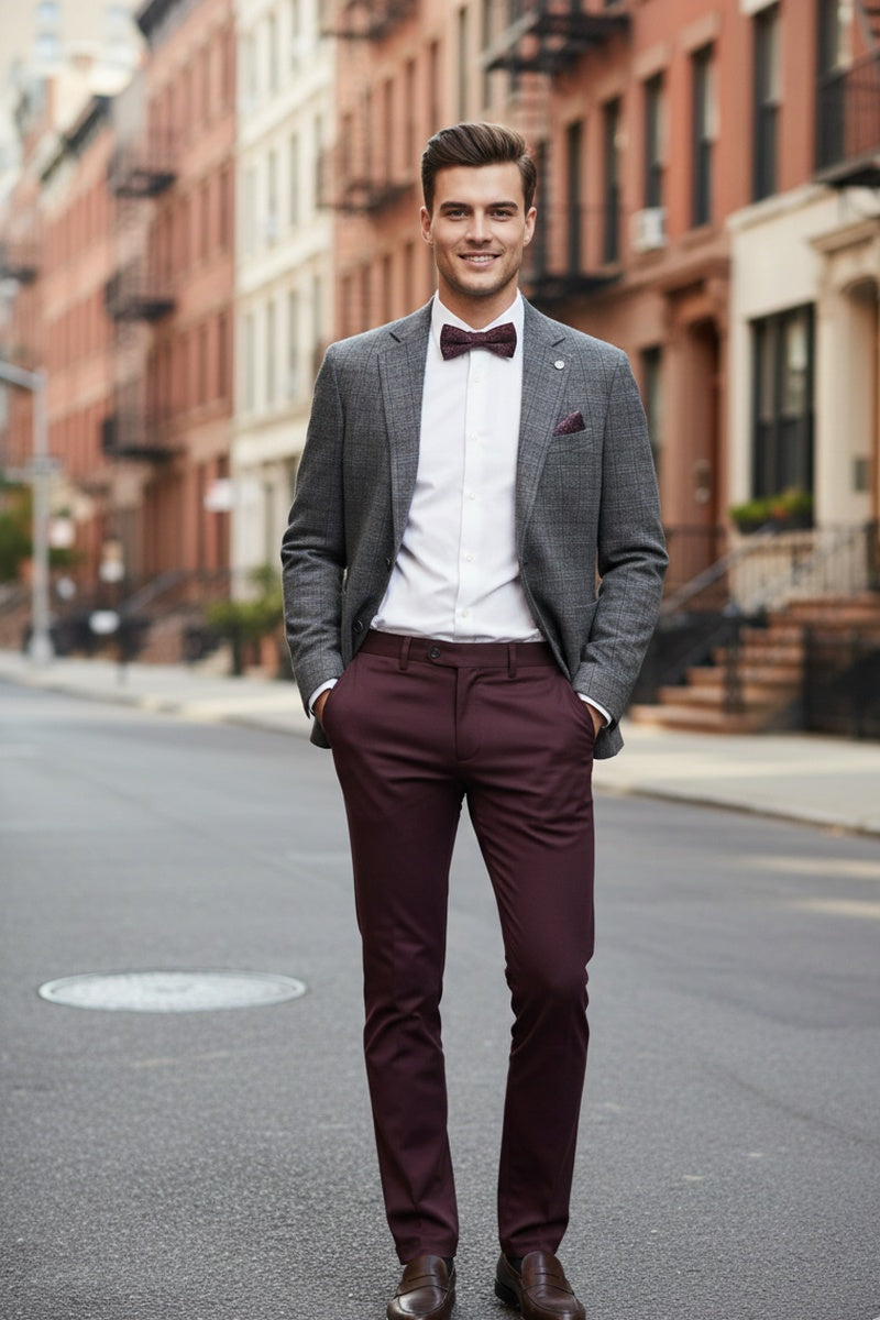 Grey Windowpane Sports Jacket