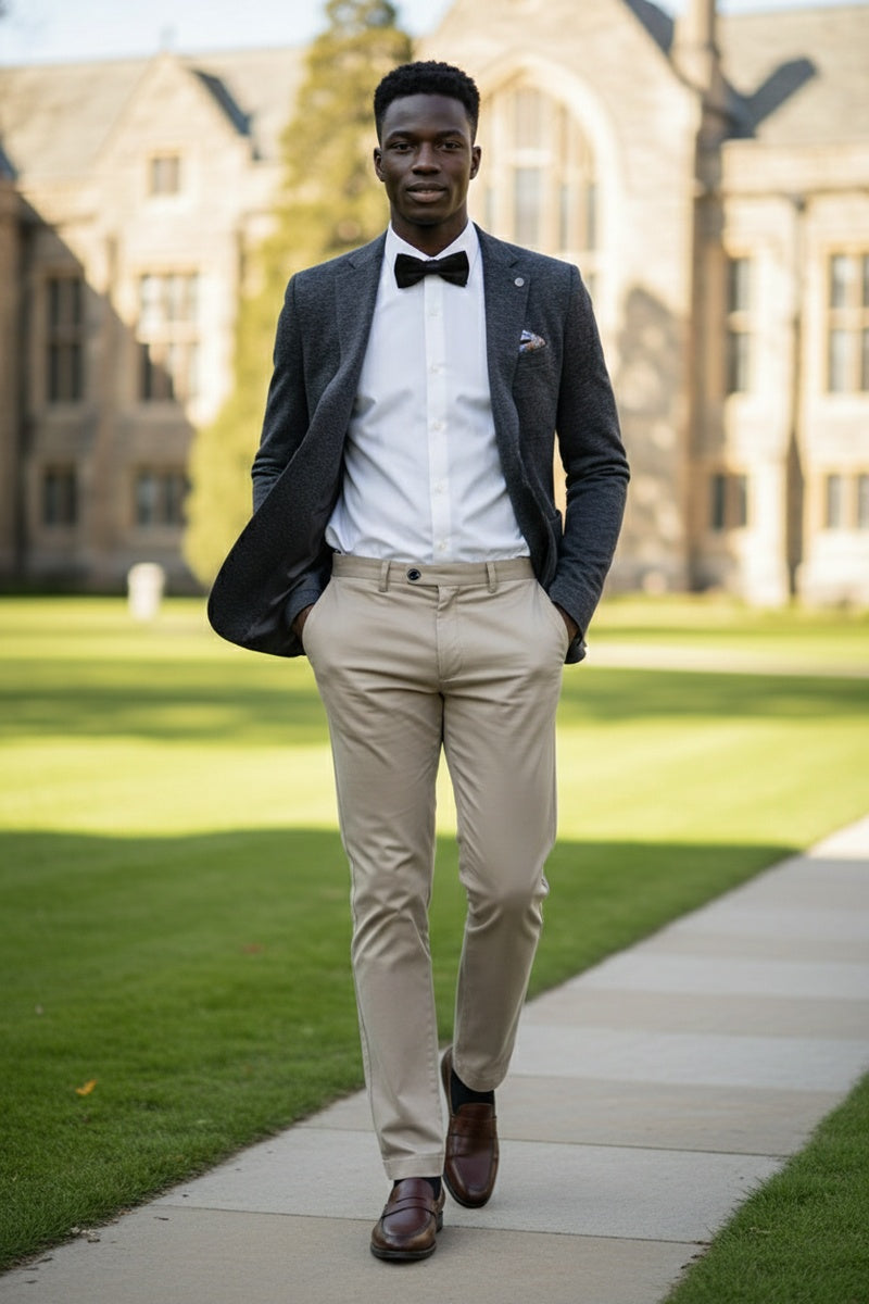 Grey Blue Textured Sports Jacket