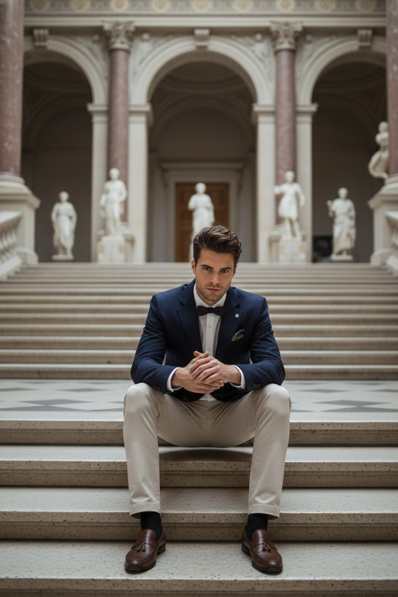 Royal Blue Windowpane Sports Jacket