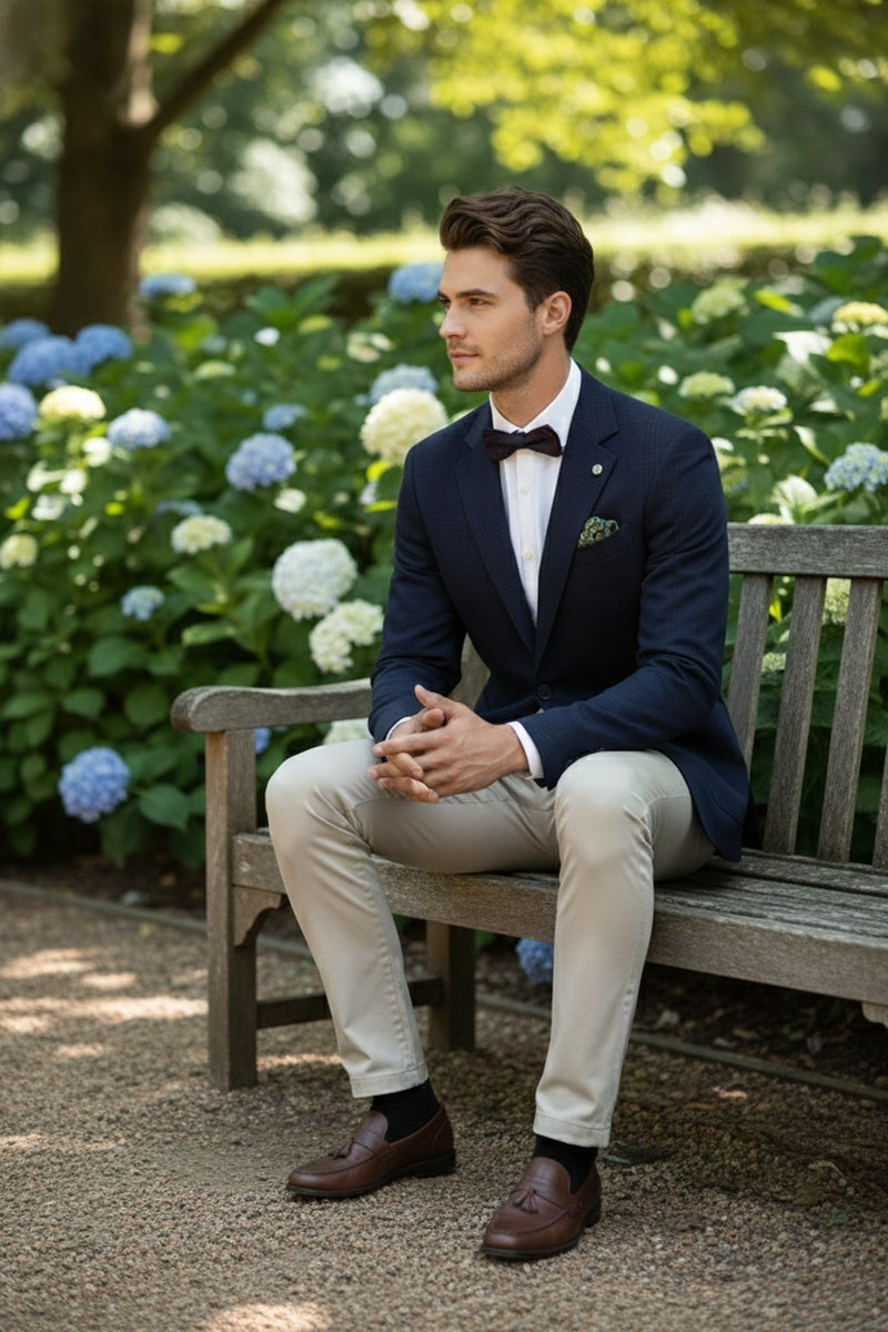 Royal Blue Windowpane Sports Jacket