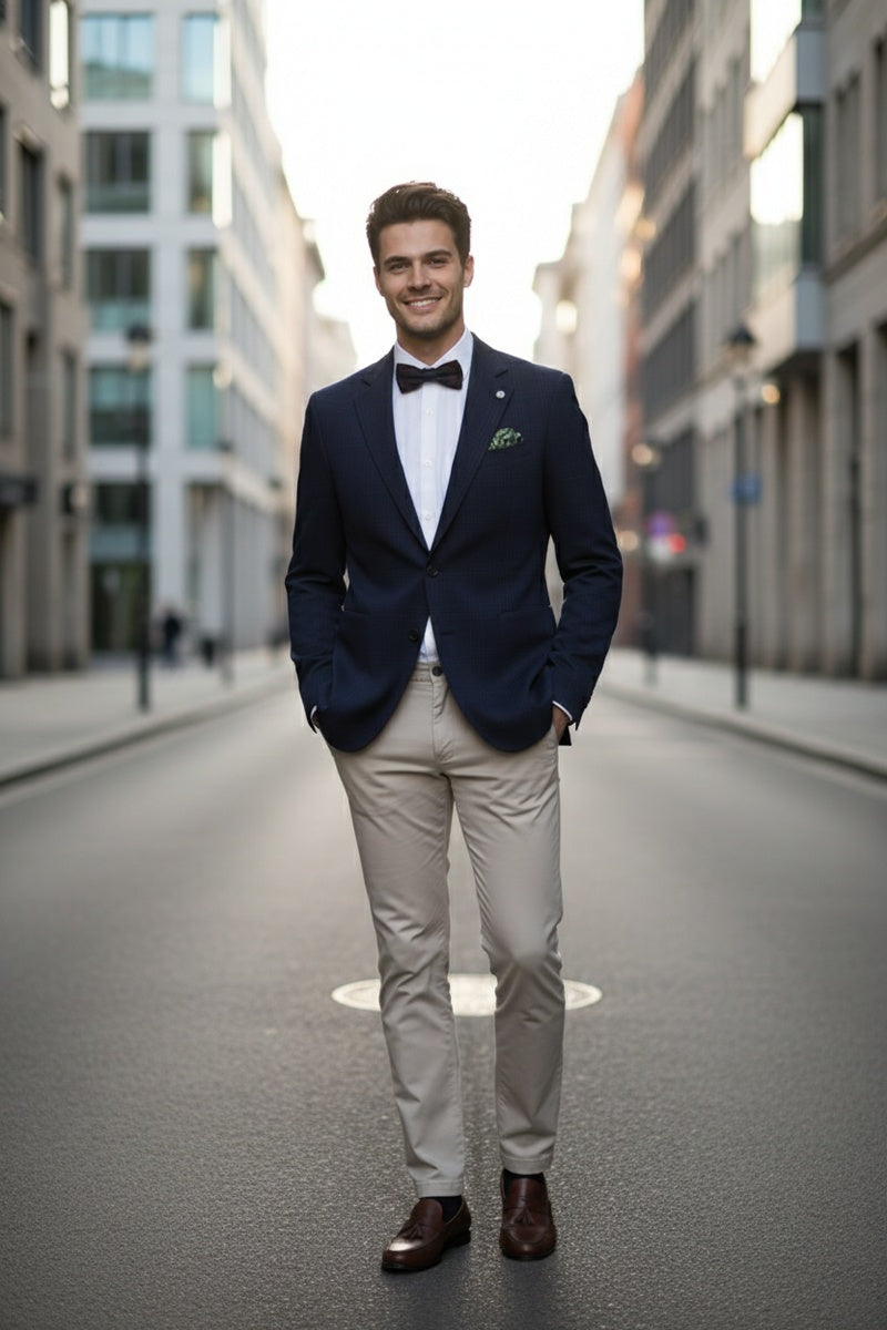 Royal Blue Windowpane Sports Jacket