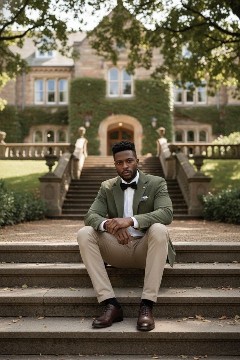 Olive Solid Sports Jacket