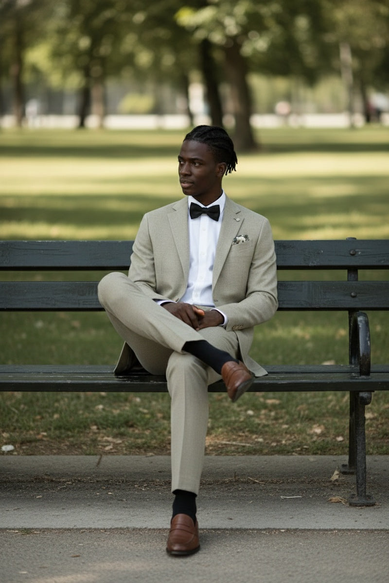 Beige Textured Sports Jacket
