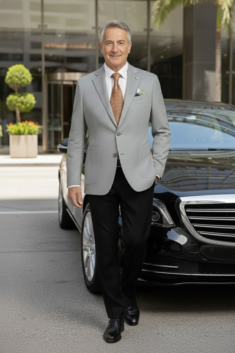 Grey Textured Sports Jacket