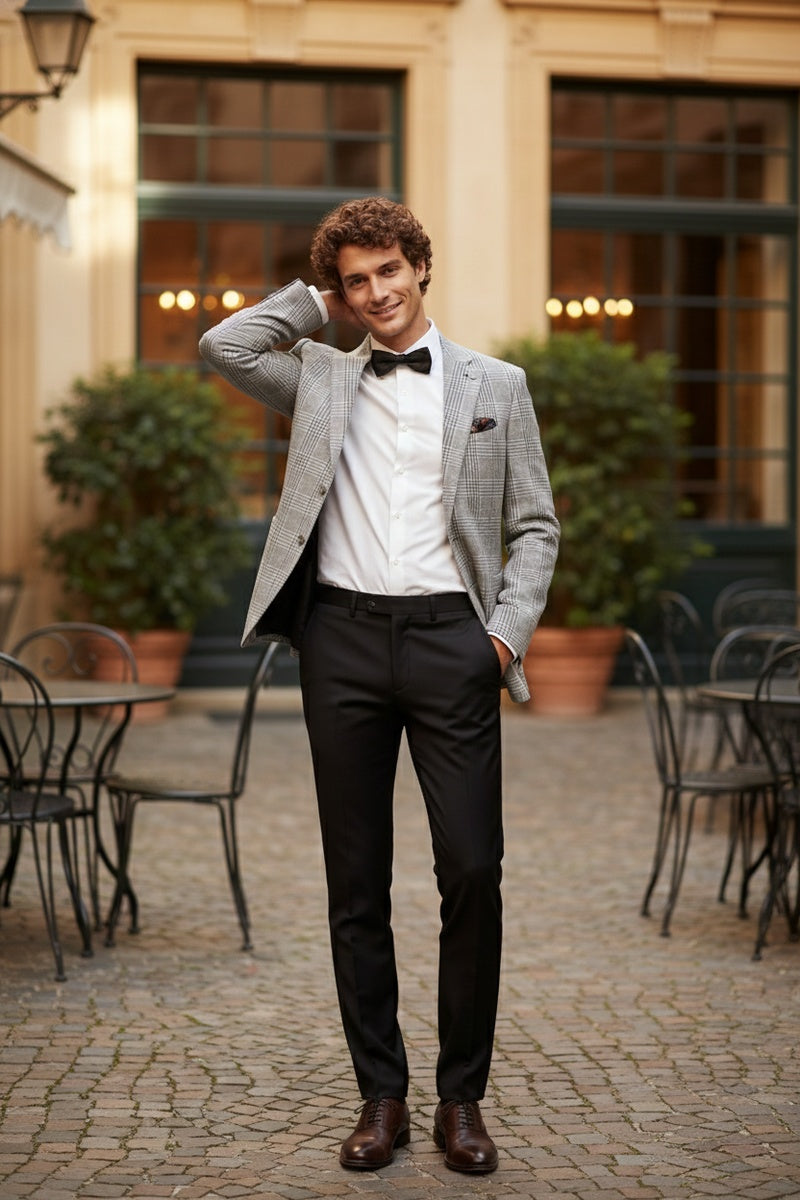 Grey Windowpane Sports Jacket