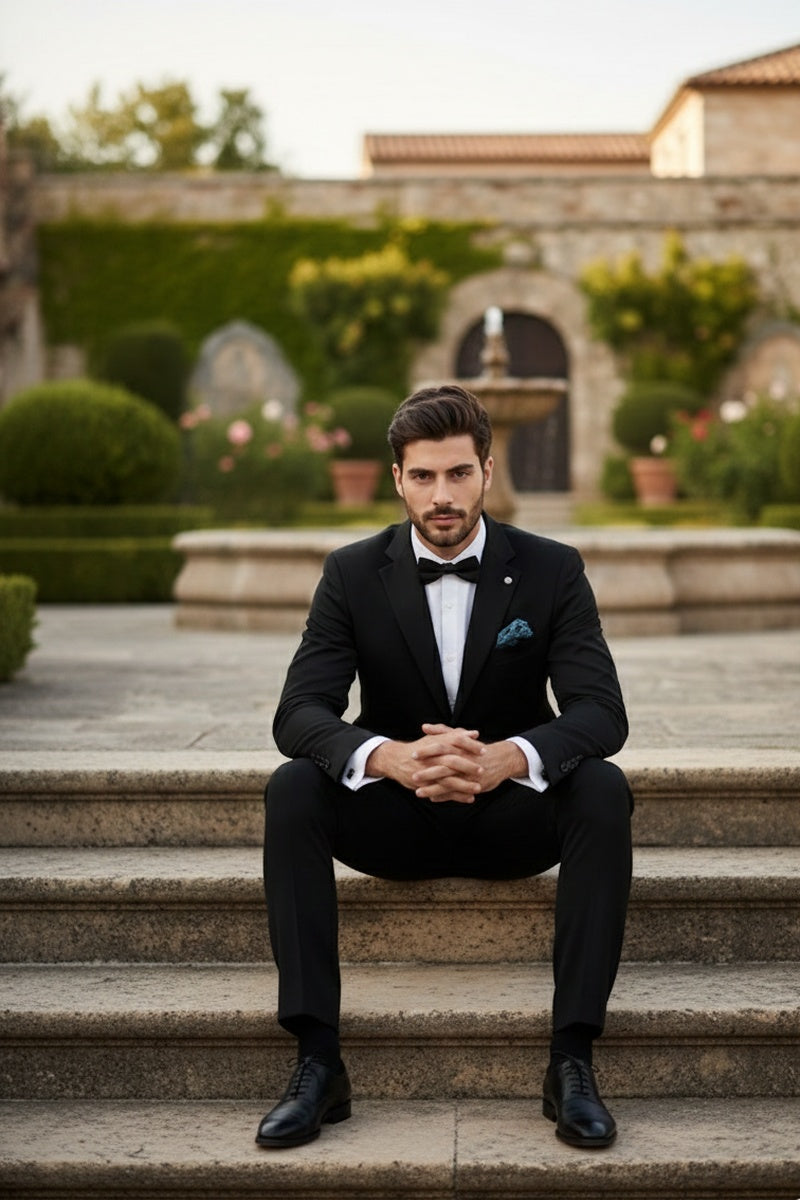 Black Solid Sports Jacket