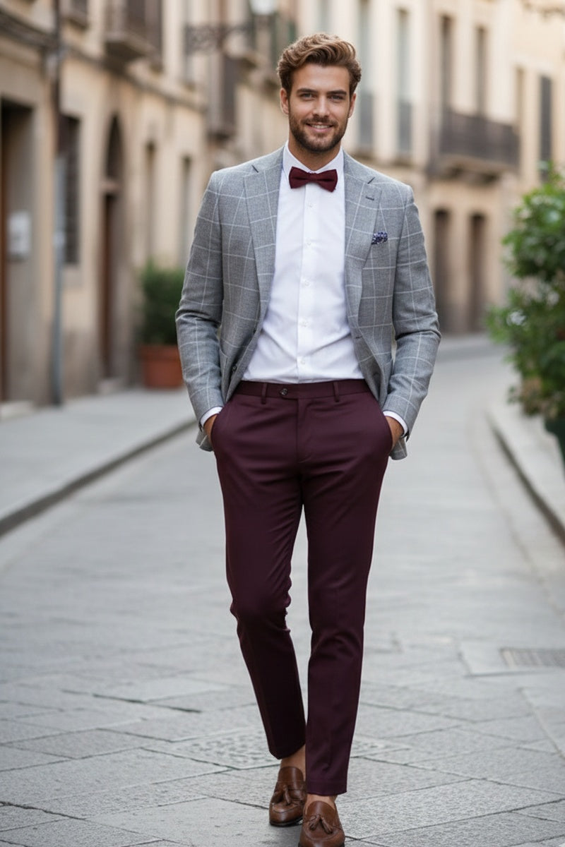 Grey Windowpane Sports Jacket