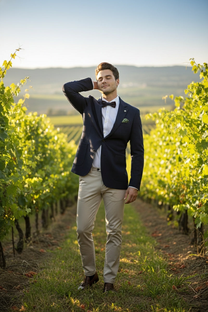 Royal Blue Windowpane Sports Jacket