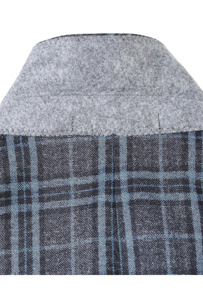 Grey & Blue Windowpane Sports Jacket