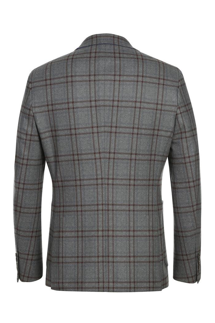 Grey Windowpane Sports Jacket