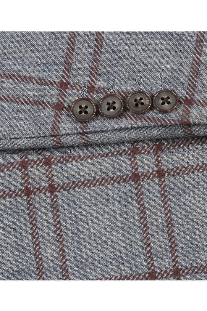 Grey Windowpane Sports Jacket