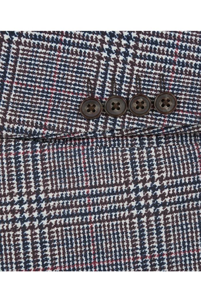 Light Grey Windowpane Sports Jacket