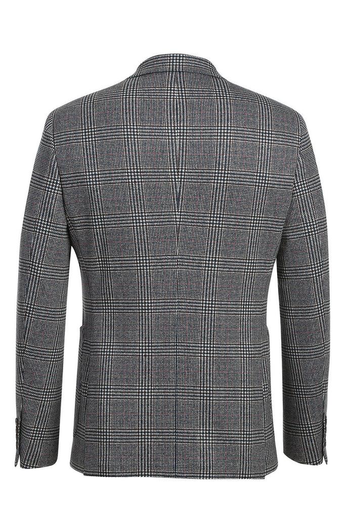 Light Grey Windowpane Sports Jacket