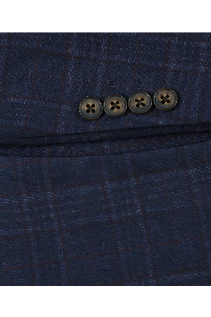 Navy Windowpane Sports Jacket