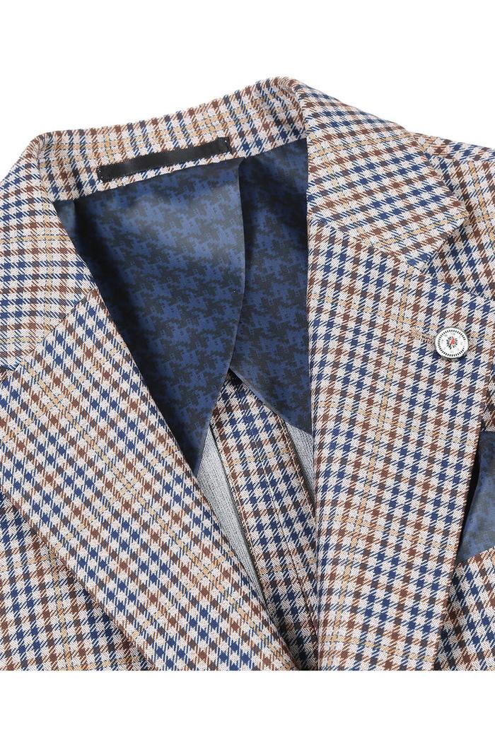 Light Grey Windowpane Sports Jacket
