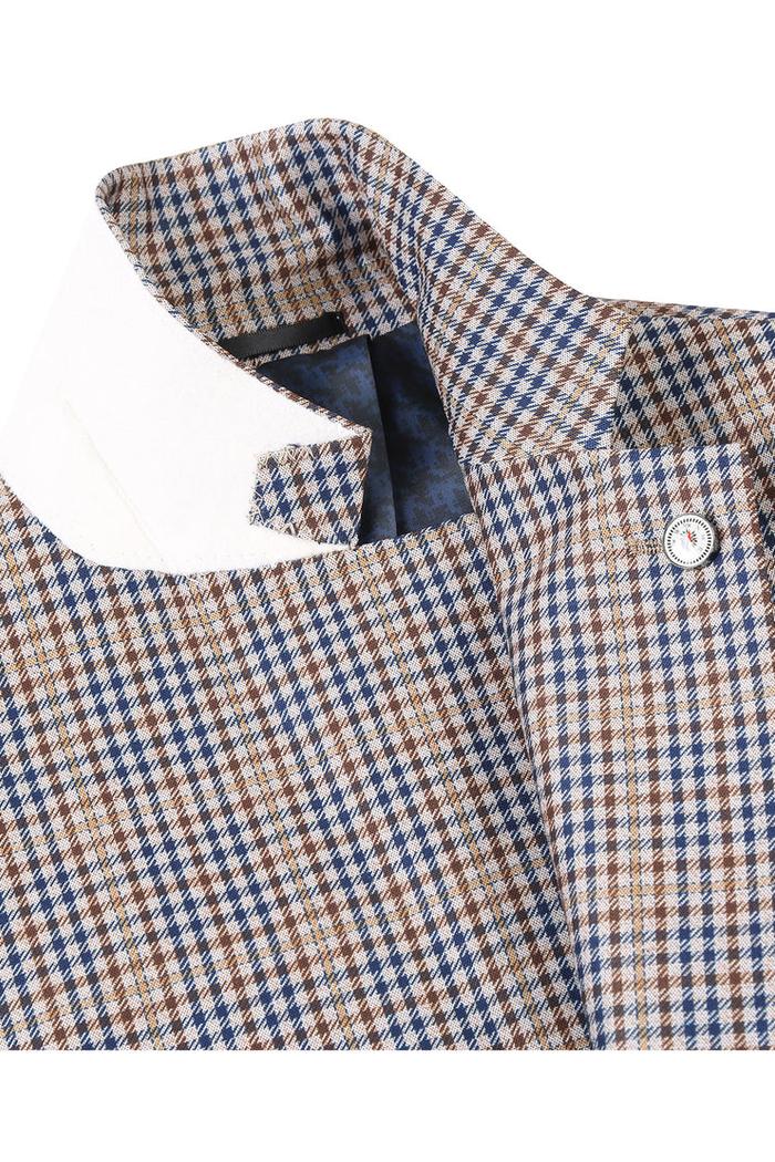 Light Grey Windowpane Sports Jacket