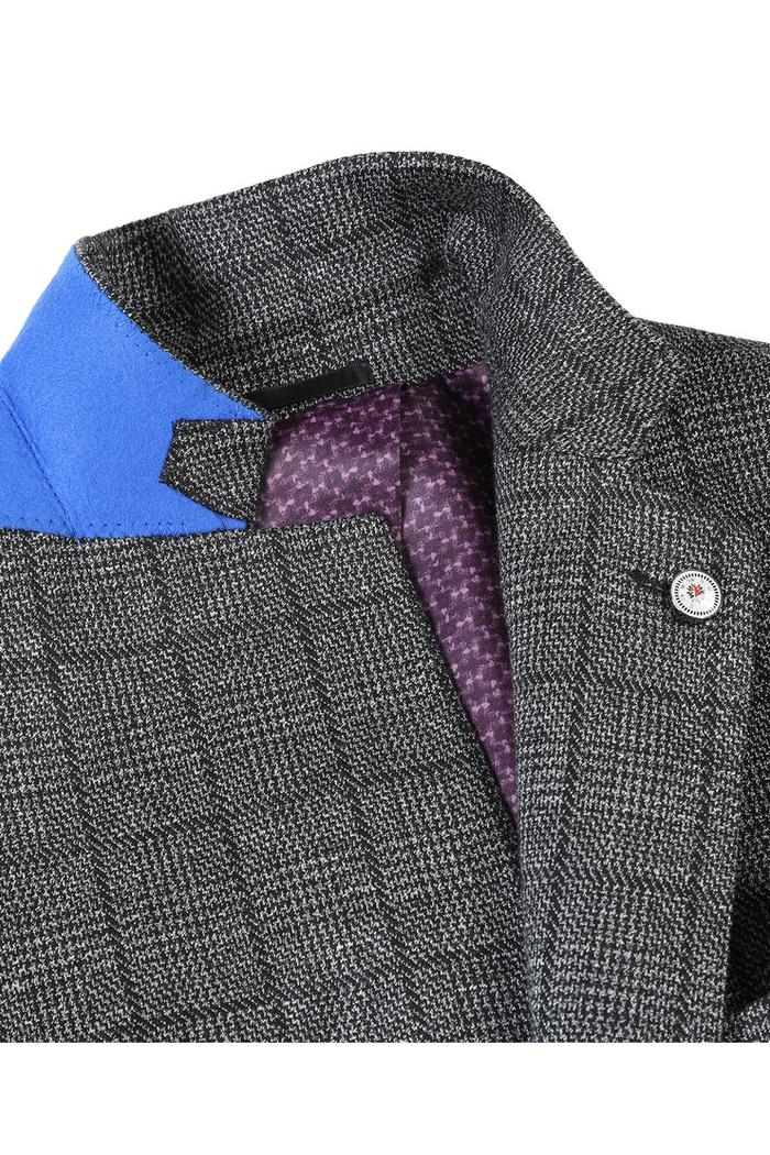 Grey Windowpane Sports Jacket
