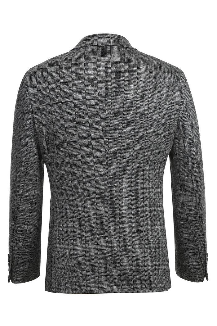 Grey Windowpane Sports Jacket