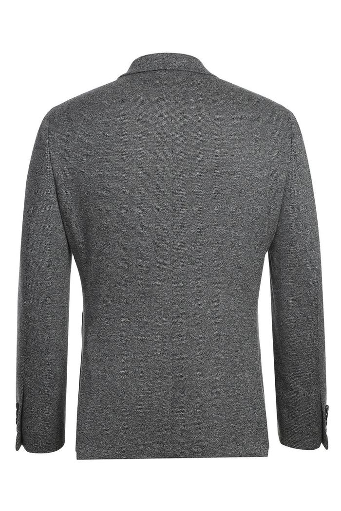 Grey Textured Sports Jacket