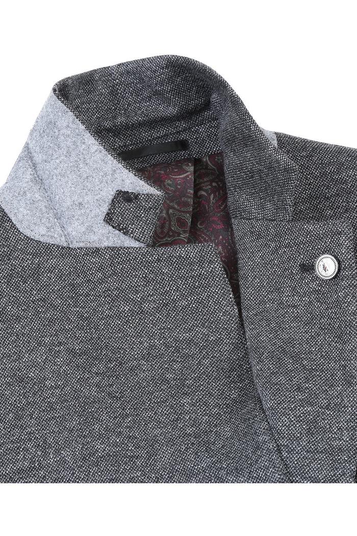 Grey Textured Sports Jacket