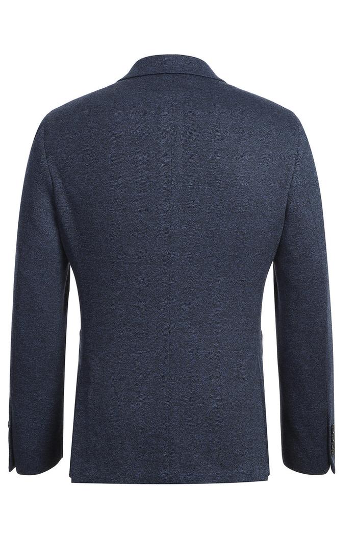 Navy Textured Sports Jacket