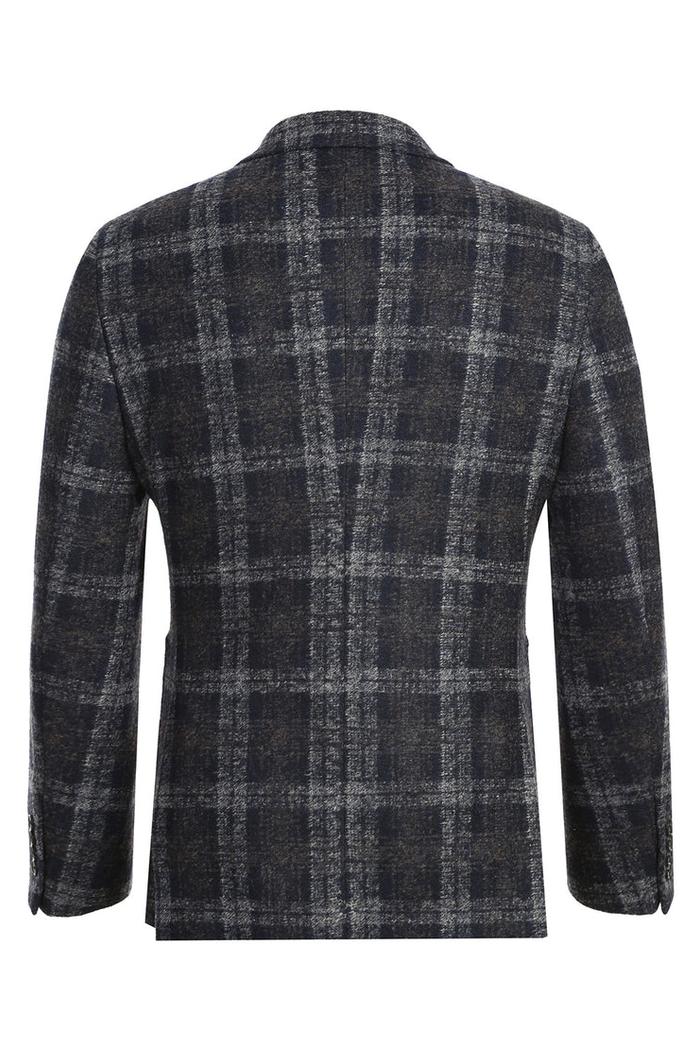 Grey Windowpane Sports Jacket