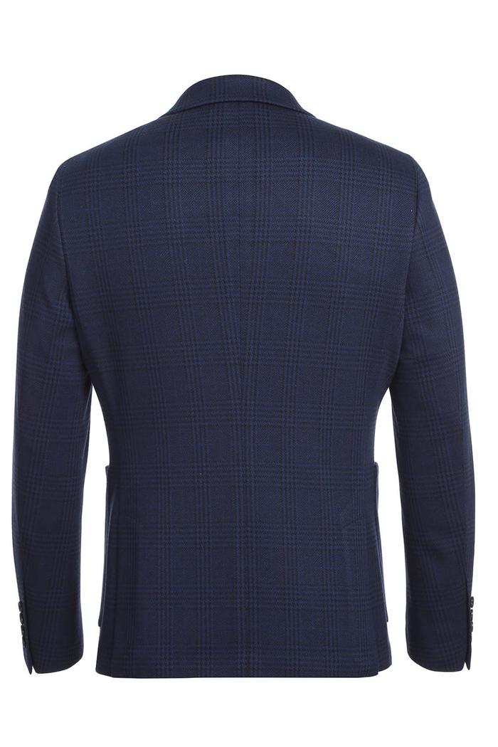 Royal Blue Windowpane Sports Jacket