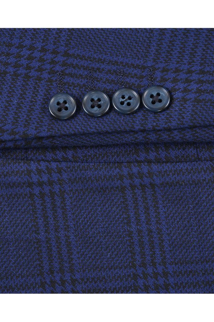 Royal Blue Windowpane Sports Jacket
