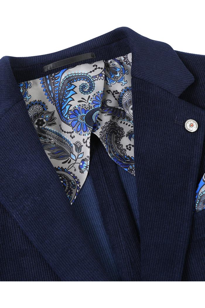 Navy Solid Sports Jacket