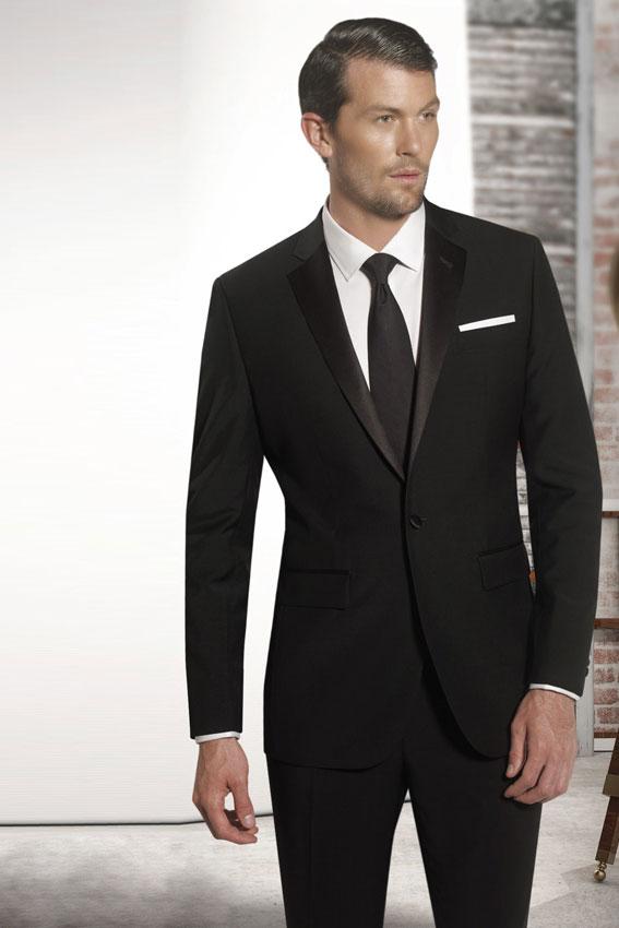 Prive "Prive" Black 1-Button Notch Tuxedo