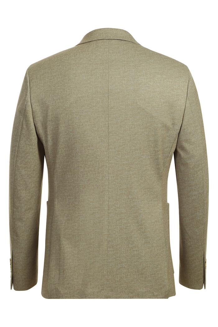 Beige Textured Sports Jacket