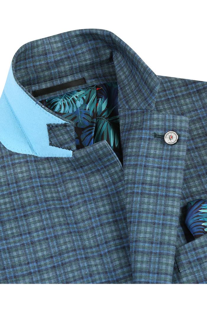 Green Plaid Sports Jacket