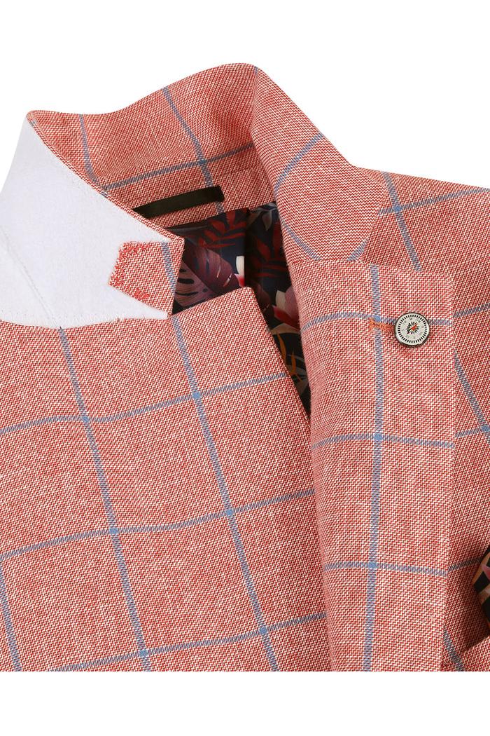 Red Windowpane Sports Jacket