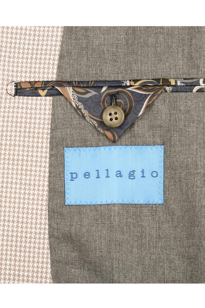 Beige Houndstooth Sports Jacket