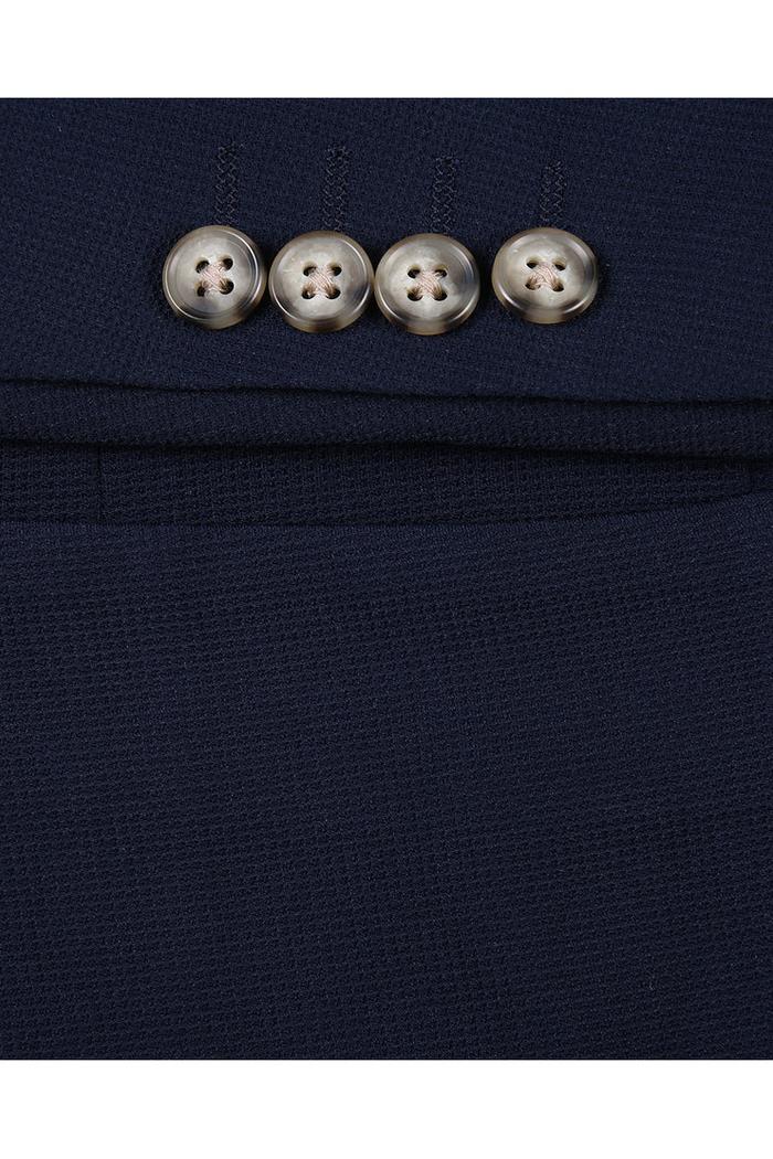 Navy Solid Sports Jacket