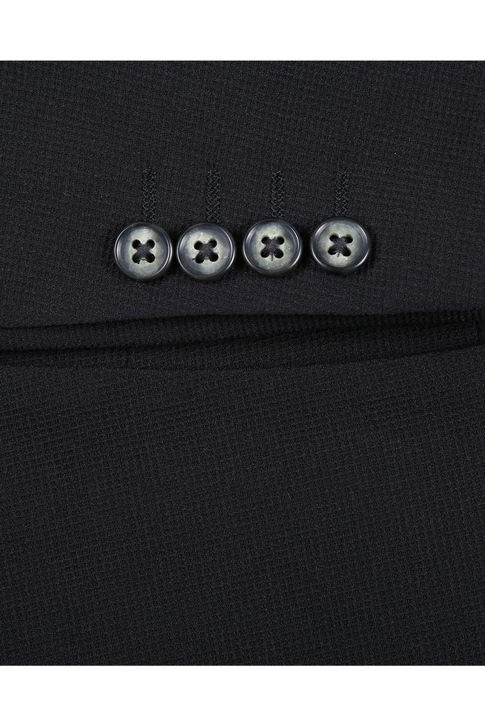 Black Solid Sports Jacket