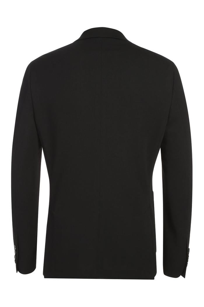 Black Solid Sports Jacket