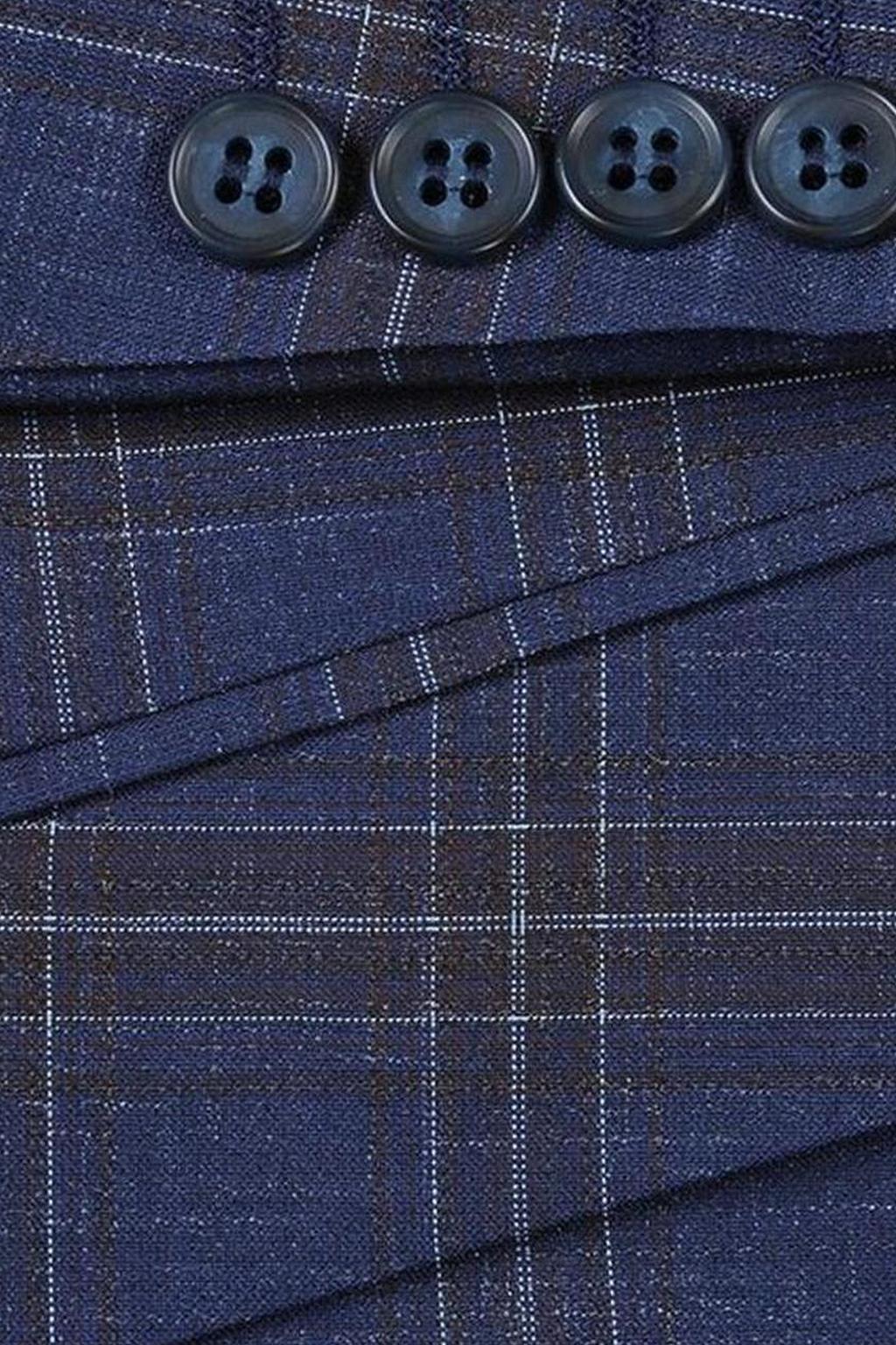 Blue Windowpane Sports Jacket
