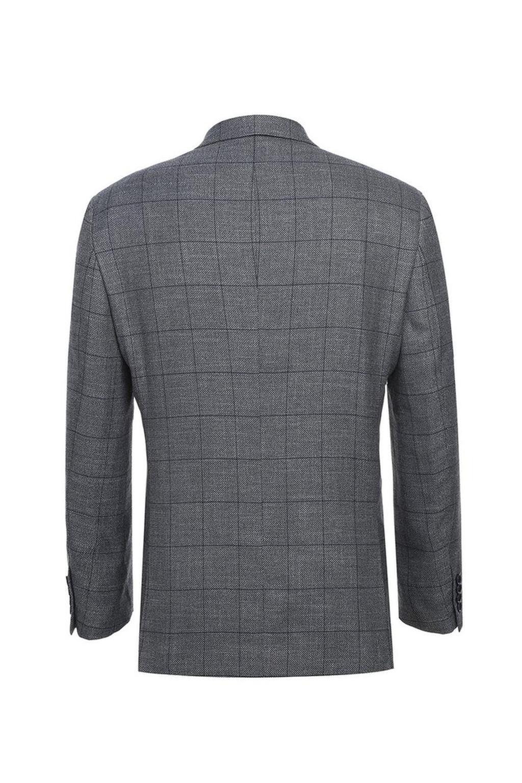 Grey Windowpane Sports Jacket