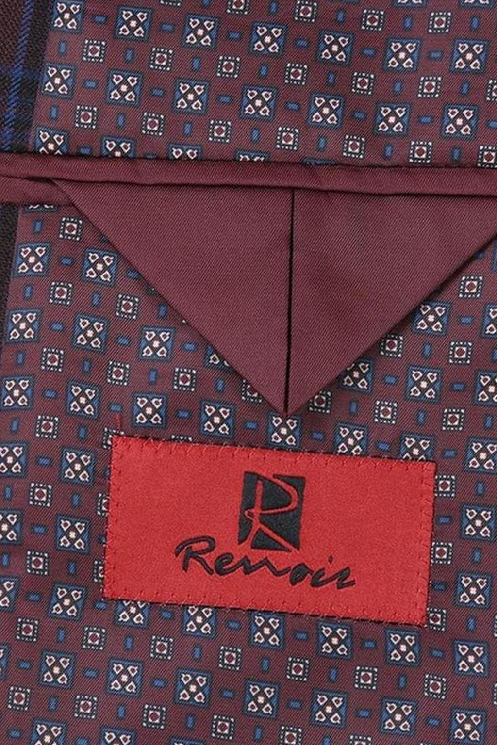 Burgundy Windowpane Sports Jacket