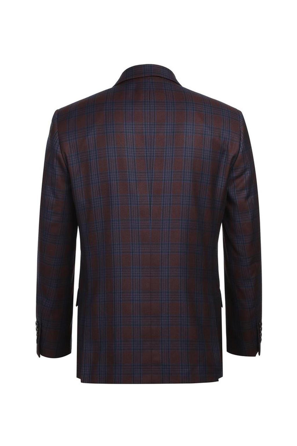 Burgundy Windowpane Sports Jacket