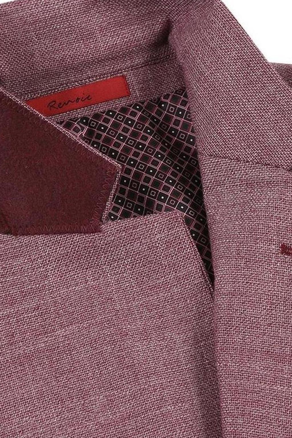 Wine Solid Sports Jacket