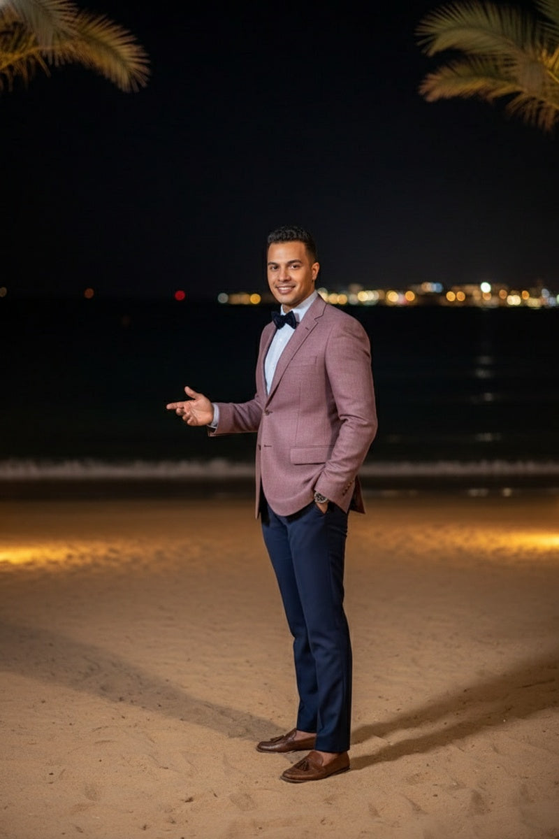 Wine Solid Sports Jacket